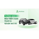 [MỚI NHẤT] BẢO HIỂM AAA THÔNG BÁO THANH LÝ TÀI SẢN XE Ô TÔ 