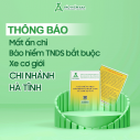 THÔNG BÁO MẤT ẤN CHỈ BẢO HIỂM TNDS BẮT BUỘC XE CƠ GIỚI - CHI NHÁNH HÀ TĨNH