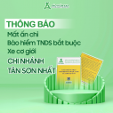 THÔNG BÁO MẤT ẤN CHỈ BẢO HIỂM TNDS BẮT BUỘC XE CƠ GIỚI - CHI NHÁNH TÂN SƠN NHẤT (CẬP NHẬT THÁNG 2/12/2025)
