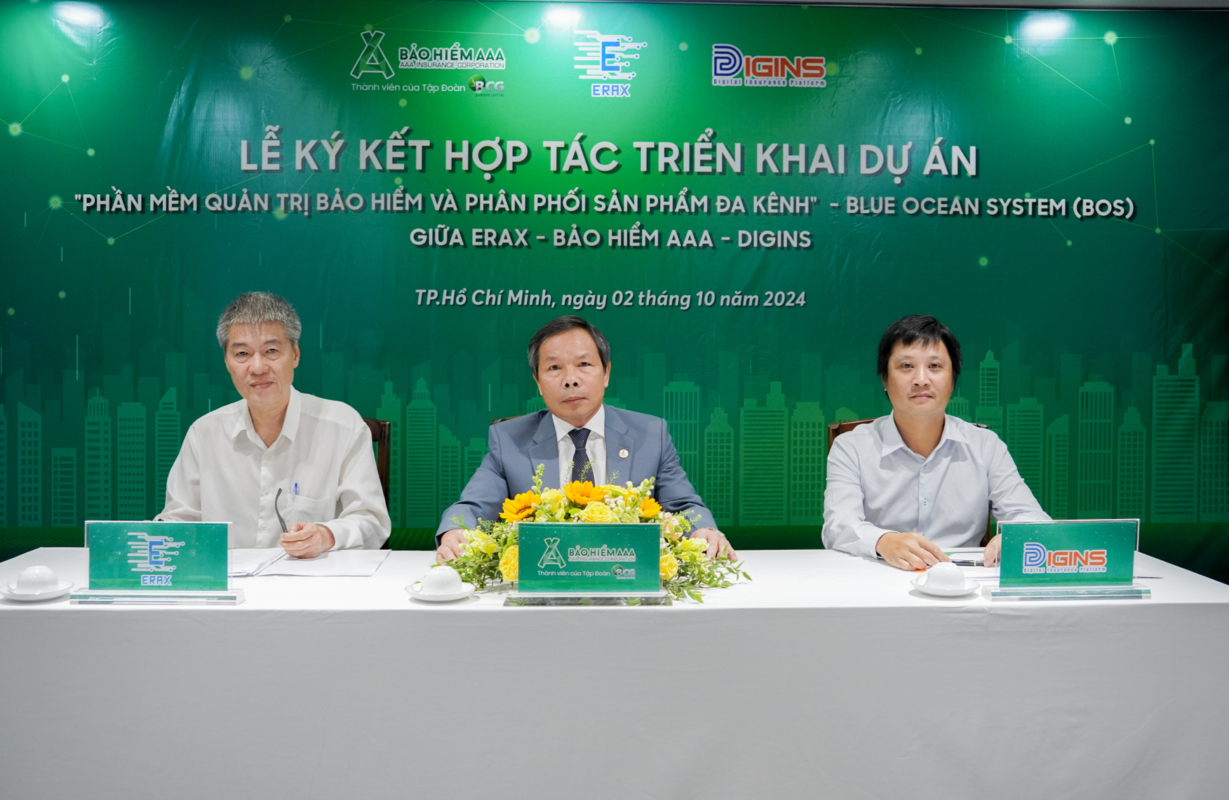 BẢO HIỂM AAA “BẮT TAY” ERAX VÀ DIGINS TRIỂN KHAI DỰ ÁN "PHẦN MỀM QUẢN TRỊ BẢO HIỂM VÀ PHÂN PHỐI SẢN PHẨM ĐA KÊNH" 
